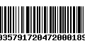 Código de Barras 00357917204720001897