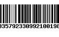 Código de Barras 00357923309921001989