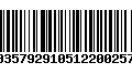 Código de Barras 00357929105122002572