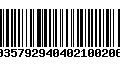 Código de Barras 00357929404021002066