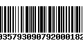 Código de Barras 00357930907920001827