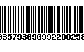 Código de Barras 00357930909922002581