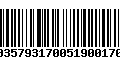 Código de Barras 00357931700519001708