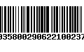 Código de Barras 00358002906221002376