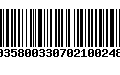 Código de Barras 00358003307021002488