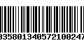 Código de Barras 00358013405721002474