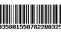 Código de Barras 00358015507822003256