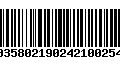 Código de Barras 00358021902421002548