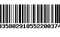 Código de Barras 00358029105522003748