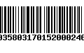 Código de Barras 00358031701520002469