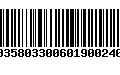 Código de Barras 00358033006019002400