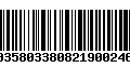 Código de Barras 00358033808219002460