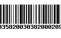 Código de Barras 00358200303820002095