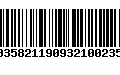 Código de Barras 00358211909321002358