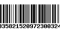 Código de Barras 00358215209723003240