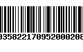 Código de Barras 00358221709520002084