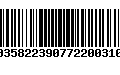 Código de Barras 00358223907722003108