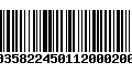 Código de Barras 00358224501120002009