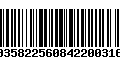 Código de Barras 00358225608422003167