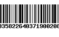 Código de Barras 00358226403719002088