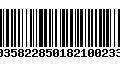 Código de Barras 00358228501821002335