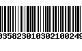 Código de Barras 00358230103021002495