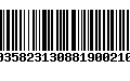 Código de Barras 00358231308819002100