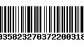 Código de Barras 00358232703722003180