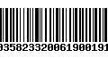 Código de Barras 00358233200619001919