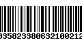 Código de Barras 00358233806321002123