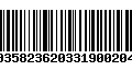Código de Barras 00358236203319002047