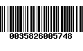 Código de Barras 0035826005748