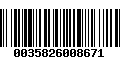 Código de Barras 0035826008671