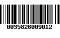 Código de Barras 0035826009012