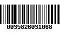 Código de Barras 0035826031068