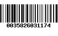 Código de Barras 0035826031174