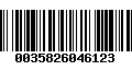 Código de Barras 0035826046123