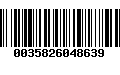 Código de Barras 0035826048639