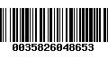 Código de Barras 0035826048653