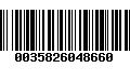 Código de Barras 0035826048660