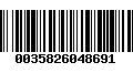 Código de Barras 0035826048691