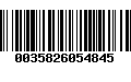 Código de Barras 0035826054845