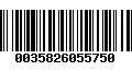 Código de Barras 0035826055750