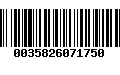 Código de Barras 0035826071750