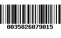 Código de Barras 0035826079015