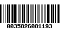 Código de Barras 0035826081193