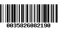 Código de Barras 0035826082190