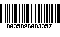 Código de Barras 0035826083357