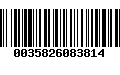 Código de Barras 0035826083814