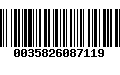 Código de Barras 0035826087119